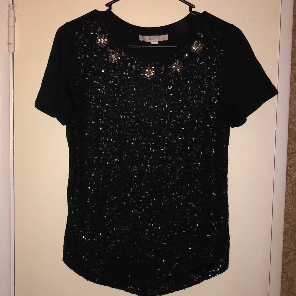 LOFT Sequined tee
